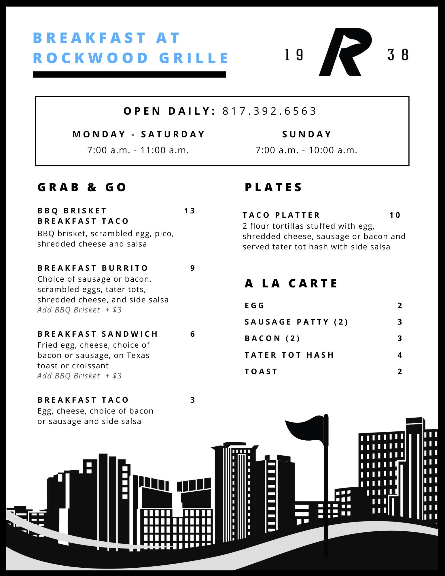 Breakfast Menu